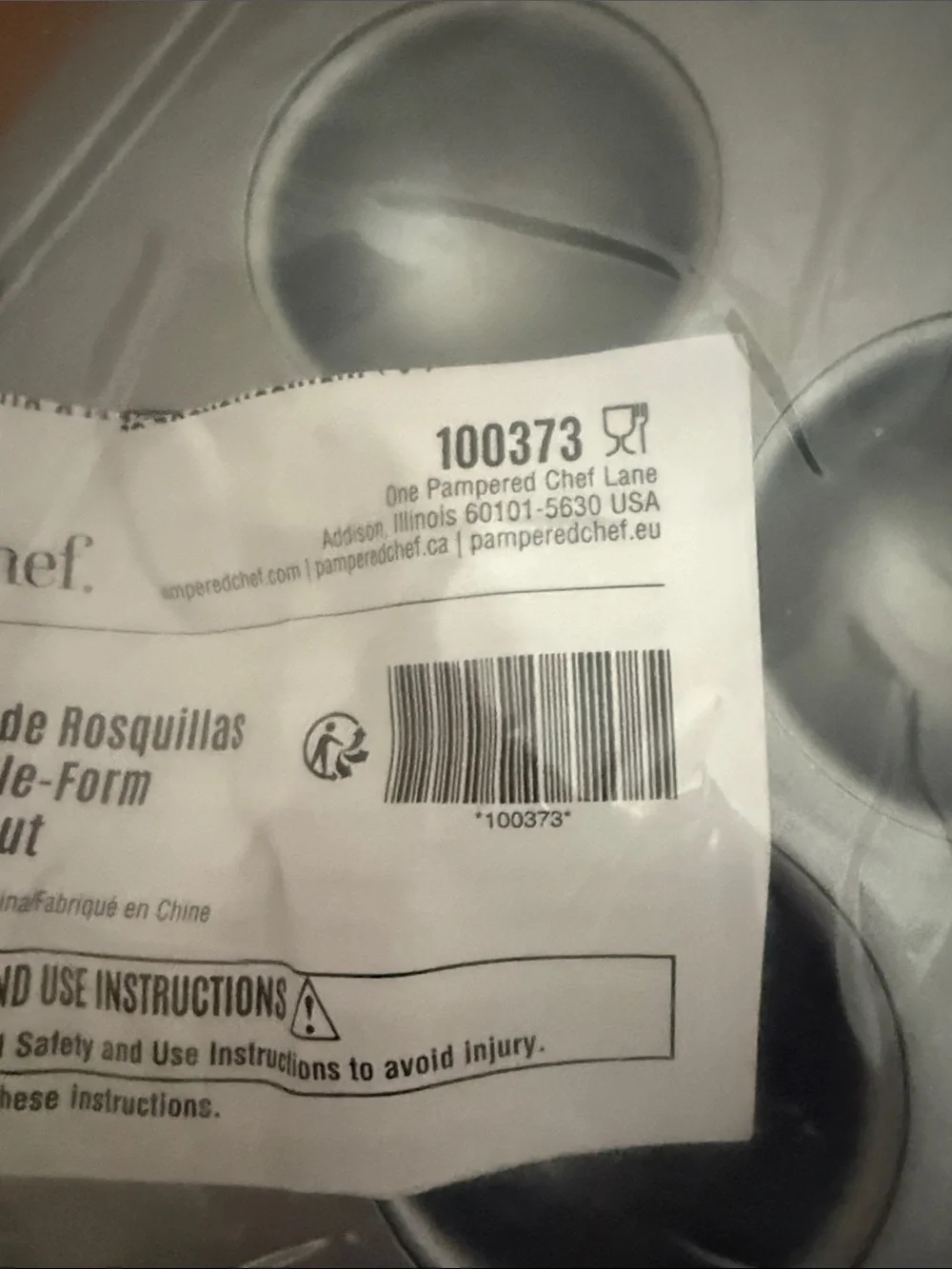 Pampered Chef donut hole pan- new in bag